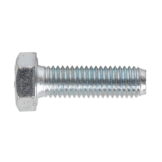 Sealey SS1240 HT Setscrew M12 x 40mm 8.8 Zinc Pack of 25 Sealey