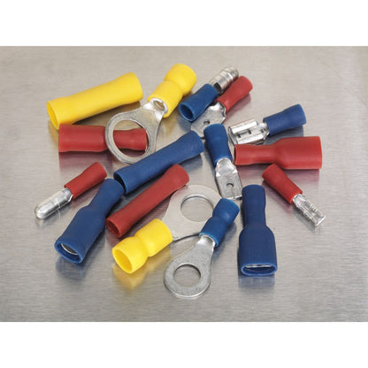 Sealey AB038MT Crimp Terminal Assortment 200pc Blue Red & Yellow Sealey