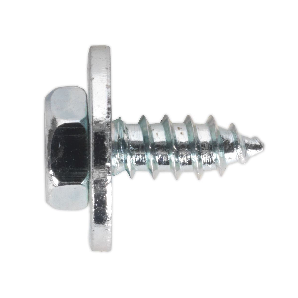 Sealey ASW10 Acme Screw with Captive Washer #10 x 3/4" Zinc Pack of 100 Sealey