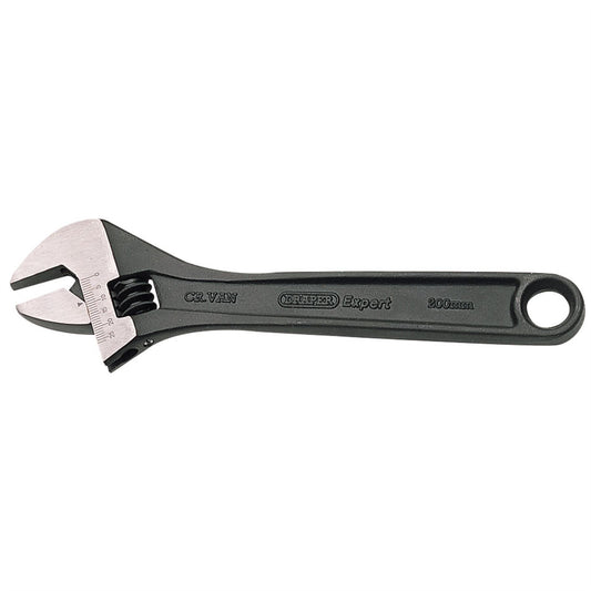 Draper 52680 Expert Crescent-Type Adjustable Wrench with Phosphate Finish 200mm 29mm Draper
