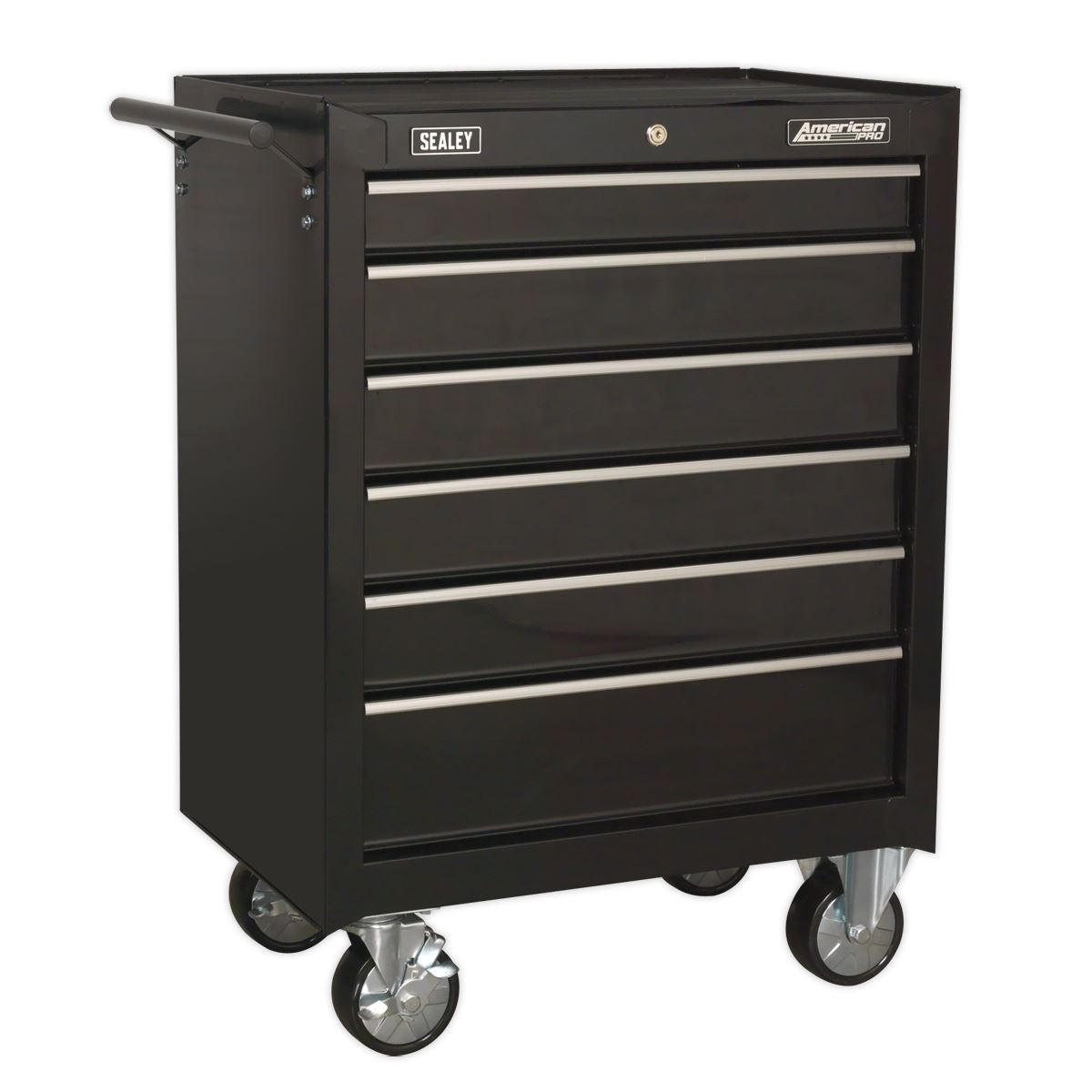 Sealey AP22BSTACK Topchest Mid-Box Tool Chest & Rollcab 14 Drawer Stack - Black Sealey