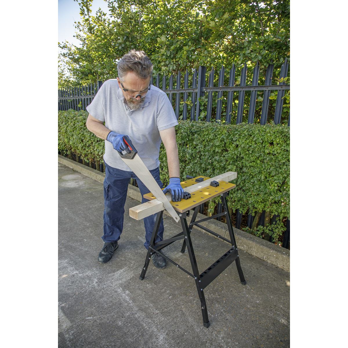 Sealey FWB1 Folding Workbench 235mm Capacity Sealey