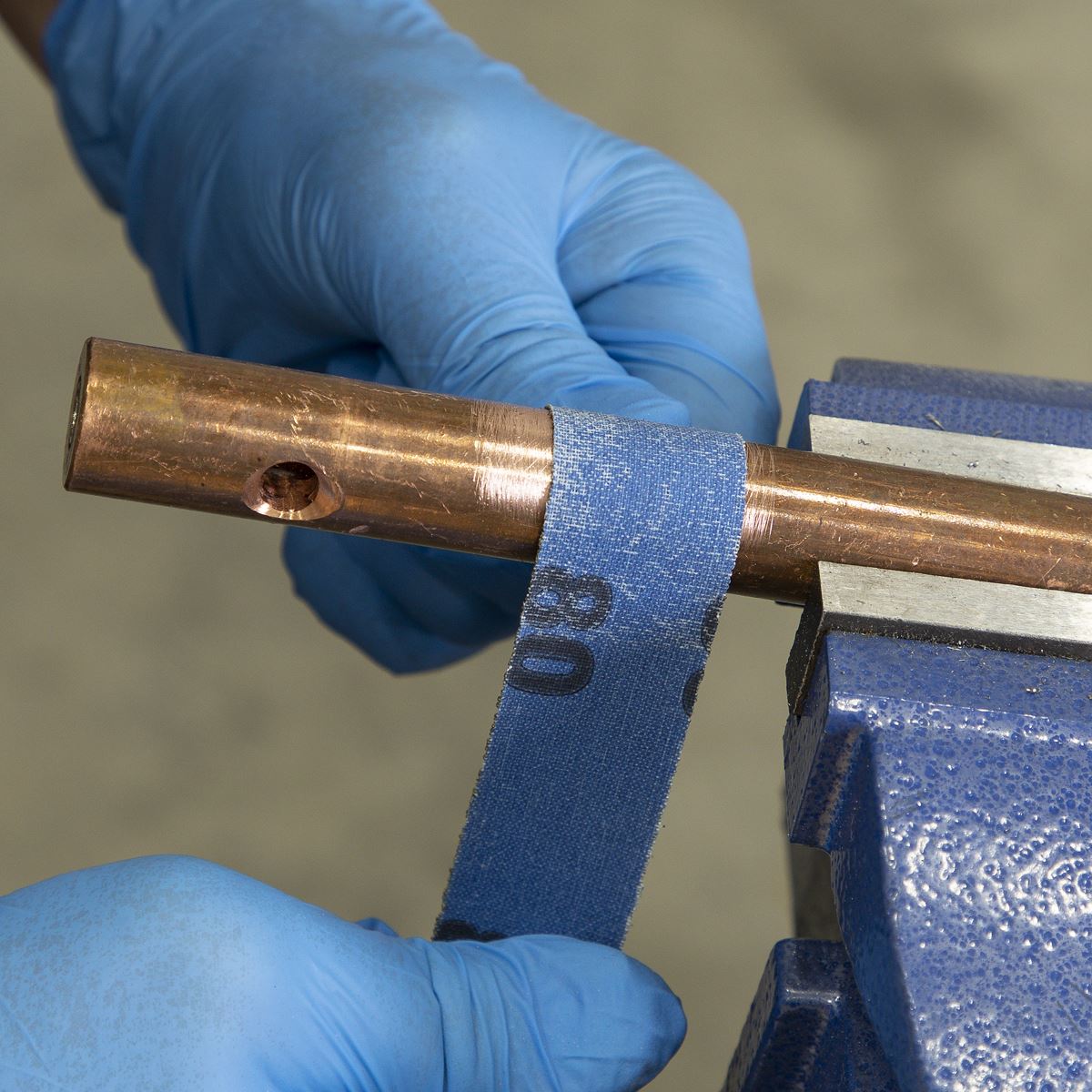 Sealey ER252580 Emery Roll Blue Twill 25mm x 25m 80Grit Sealey