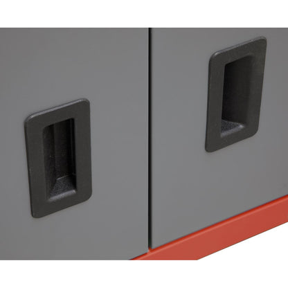 Sealey AP2200BB Topchest & Rollcab Combination 6 Drawer with Ball-Bearing Slides- Red Sealey