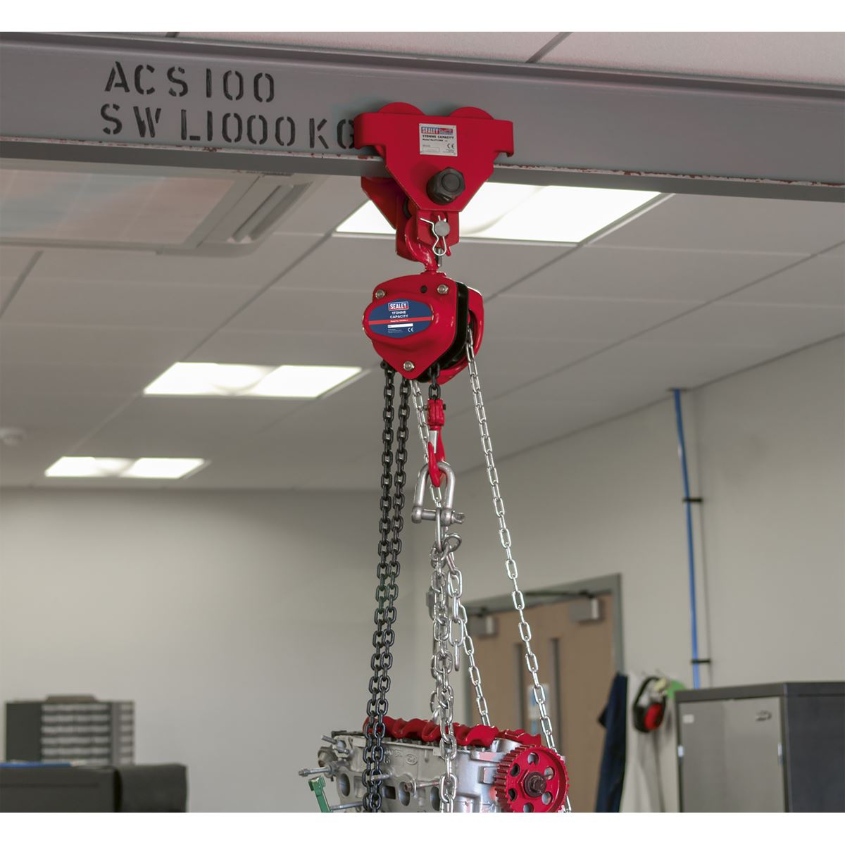 Sealey CB1000 Chain Block 2.5m - 1 Tonne Sealey