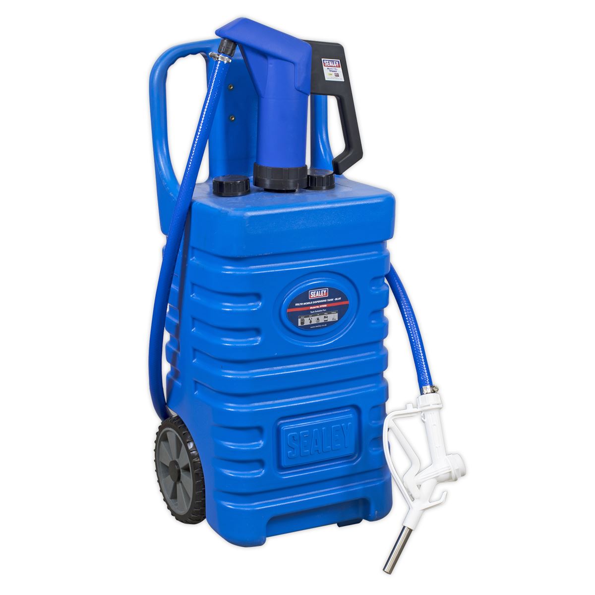 Sealey DT55BCOMBO1 Mobile Dispensing Tank 55L with AdBlue® Pump - Blue Sealey