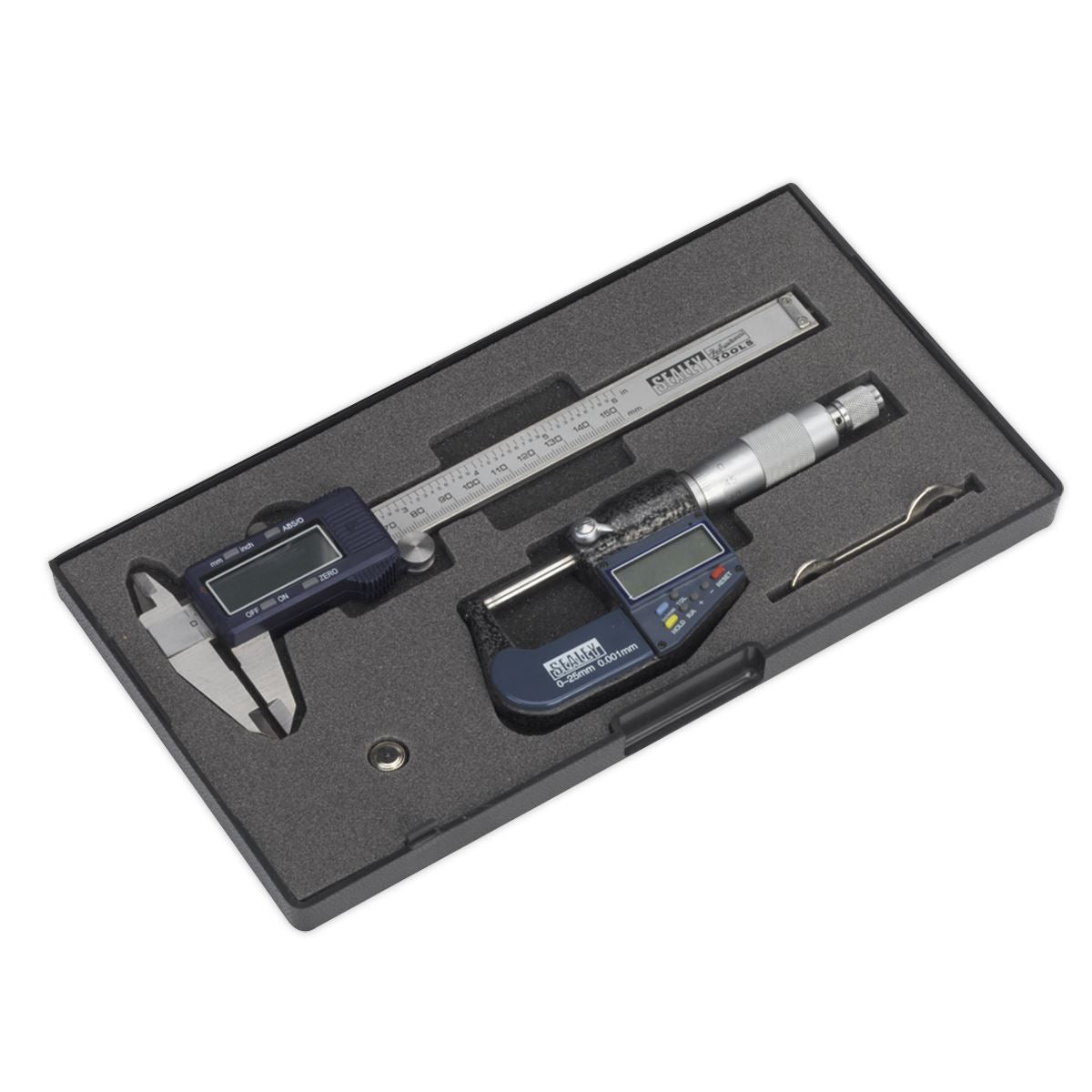 Sealey AK9637D Digital Measuring Set 2pc Sealey