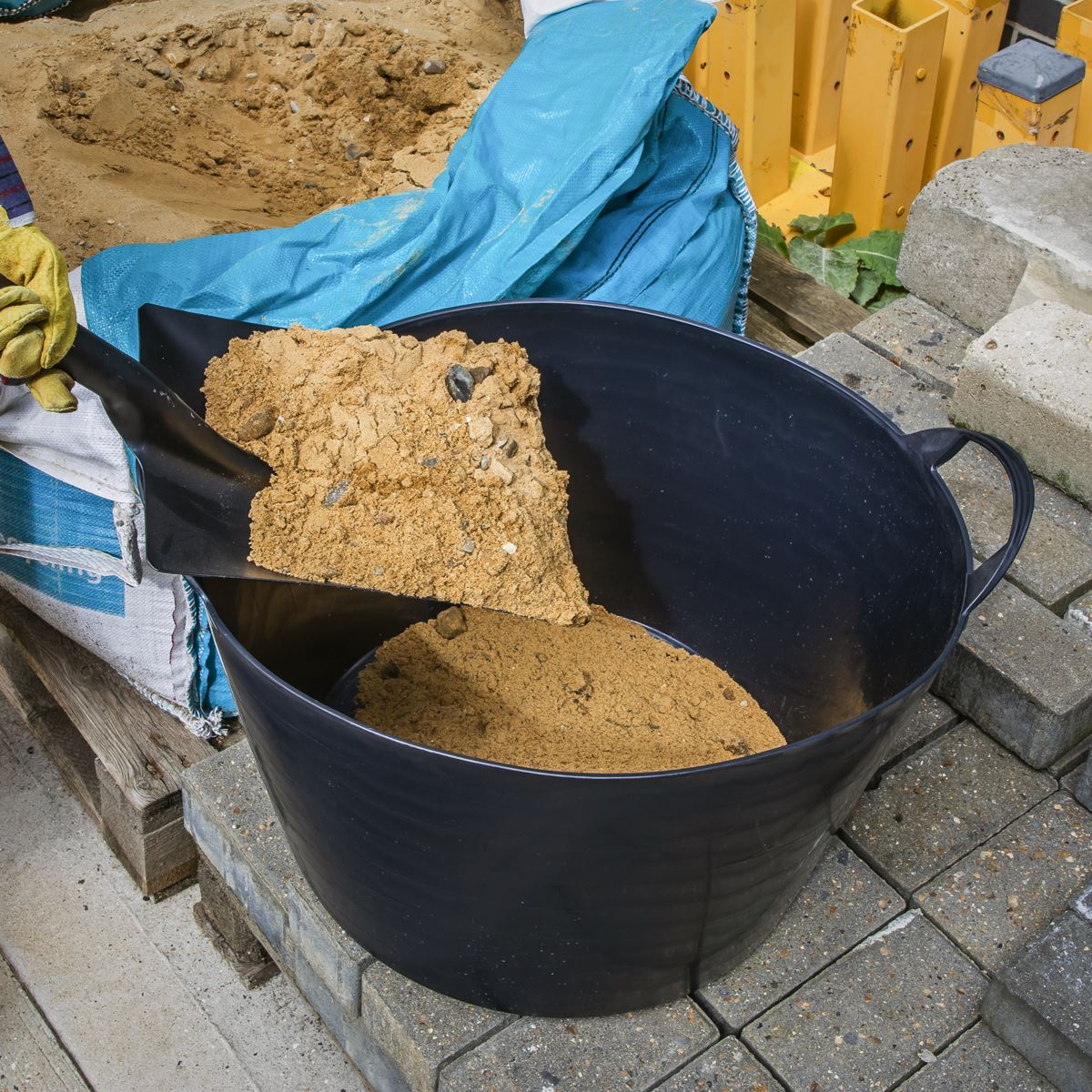 Sealey SFT65 Heavy-Duty Flexi Tub 65L - Black Sealey