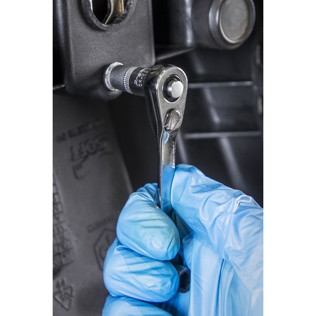 Siegen S01251 Micro Ratchet Bit Driver/Wrench 1/4"Hex  x 1/4"Sq Drive Sealey