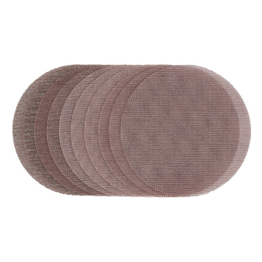 Draper 62989 Expert Quality Mesh Sanding Discs 150mm Assorted Grit - 80G 120G 180G 240G Pack of 10 Draper
