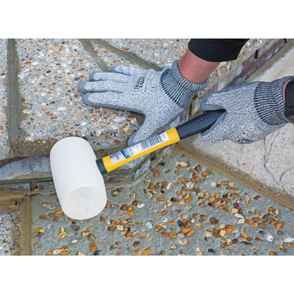 Draper 09119 Non-Marking Rubber Head Mallet with Fibreglass Shaft 680g/24oz Draper