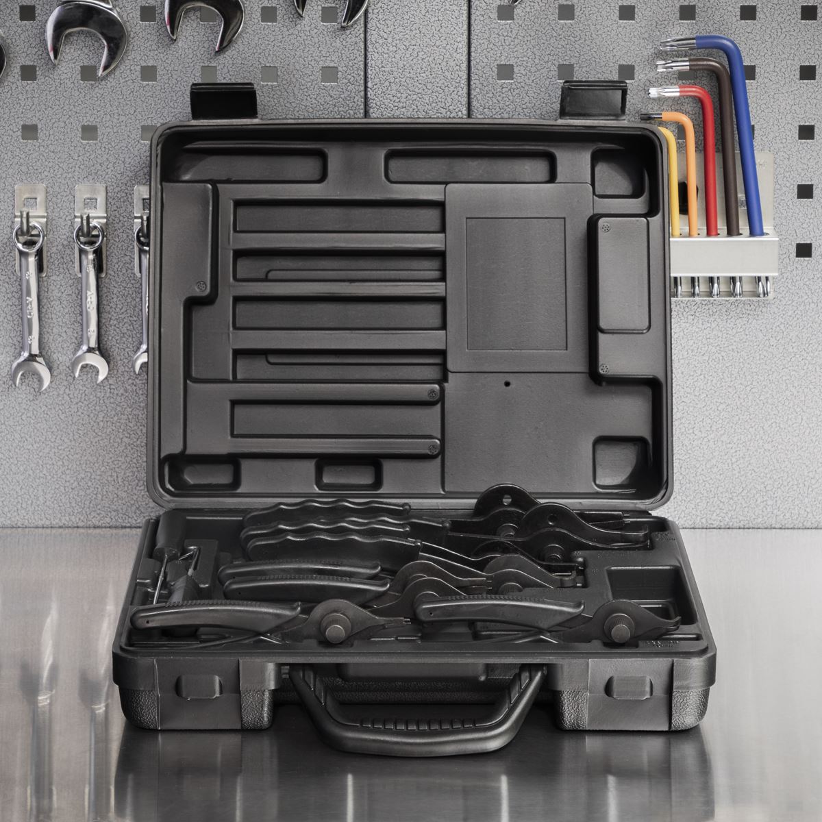 Siegen S01064 Circlip Pliers Set 10pc Internal/External Siegen