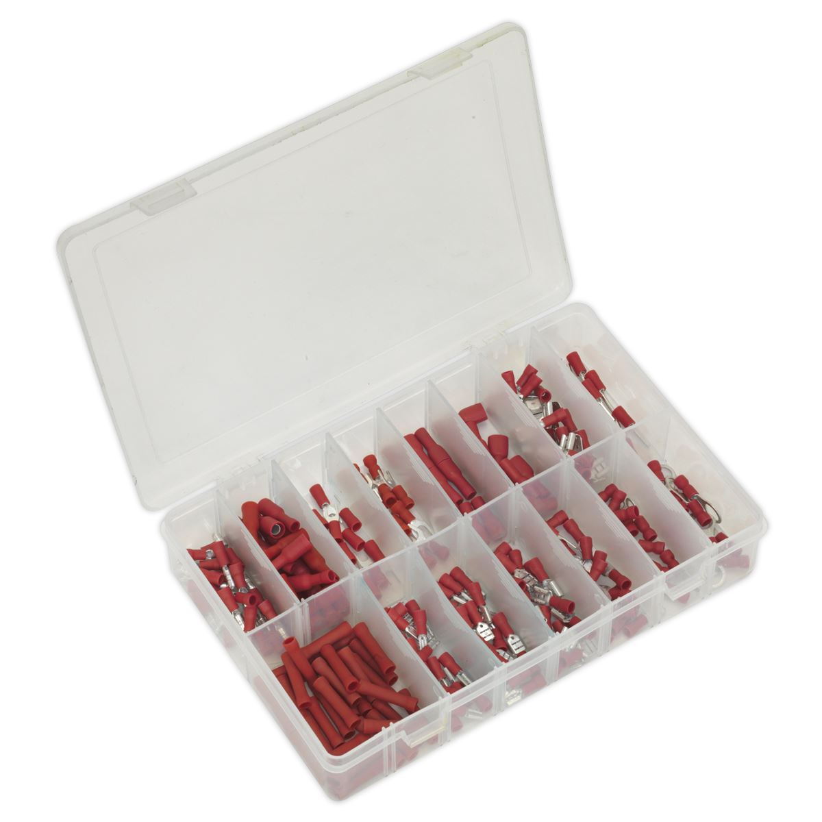 Sealey AB039RT Crimp Terminal Assortment 260pc Red Sealey