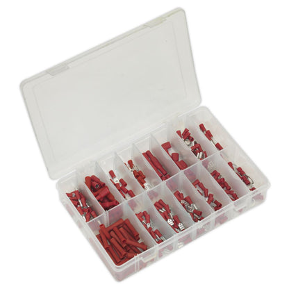Sealey AB039RT Crimp Terminal Assortment 260pc Red Sealey