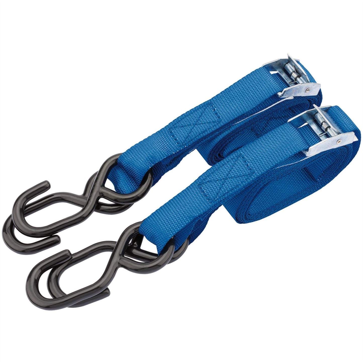 Draper 60962 Ratcheting Tie Down Straps 2.5m x 25mm 125kg 2 Piece Draper