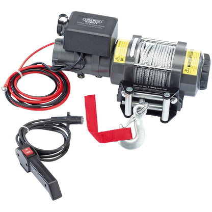 Draper 24441 Expert Quality 12V Recovery Winch 1134kg Draper