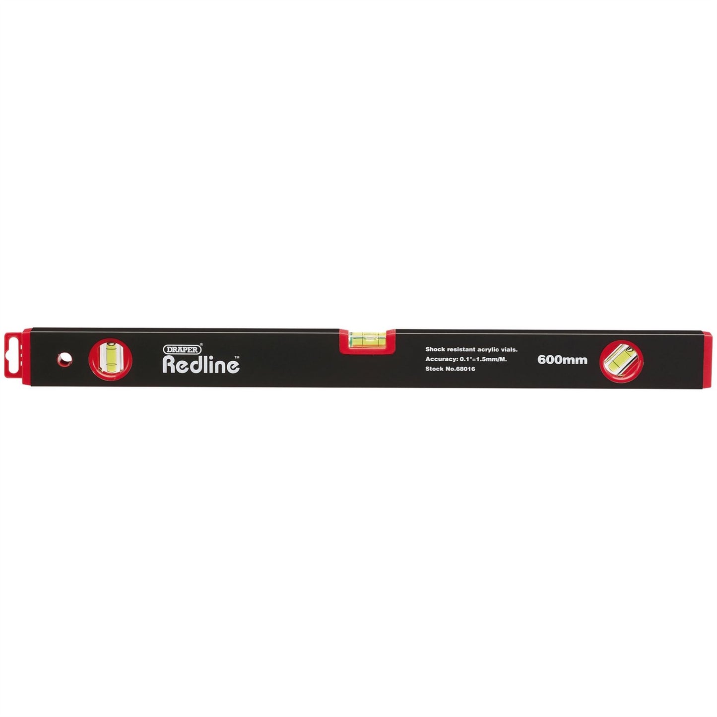 Draper 68016 Redline® Box Spirit Level 600mm Draper