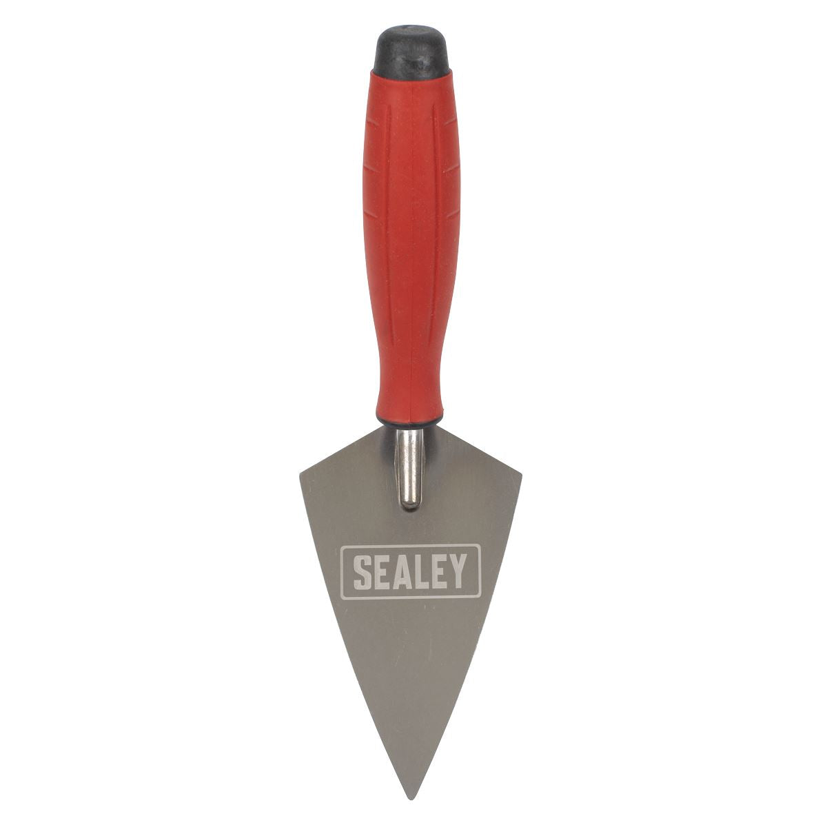 Sealey T1222 Stainless Steel Sharp Pointing Trowel - Rubber Handle - 140mm Sealey