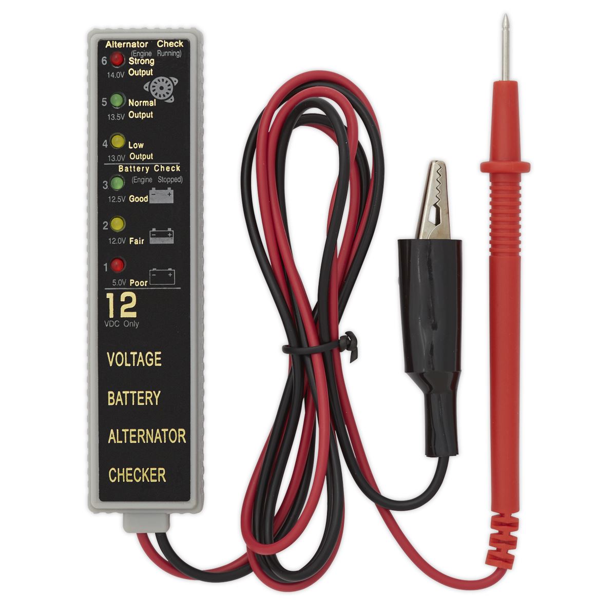 Sealey AK400 Battery & Alternator Tester 12V LED Sealey