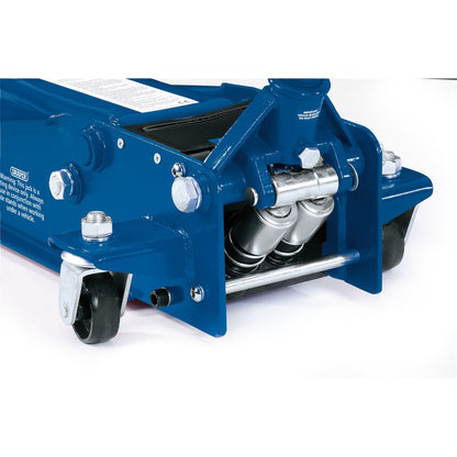 Draper 16407 Heavy Duty Trolley Jack with Twin Pistons 3 Tonne Draper