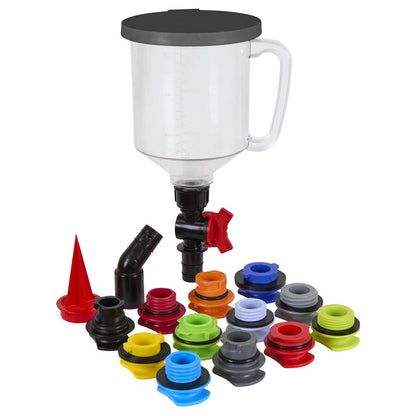 Sealey VS7107 Master Engine Oil Funnel Filling Kit 15pc Sealey