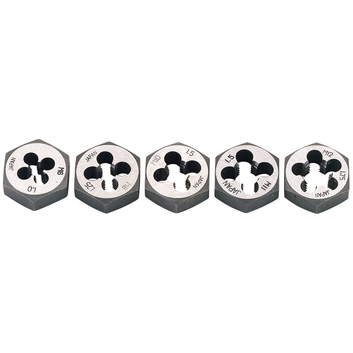 Draper 79198 Metric Hexagon Die Nut Set 5 Piece Draper