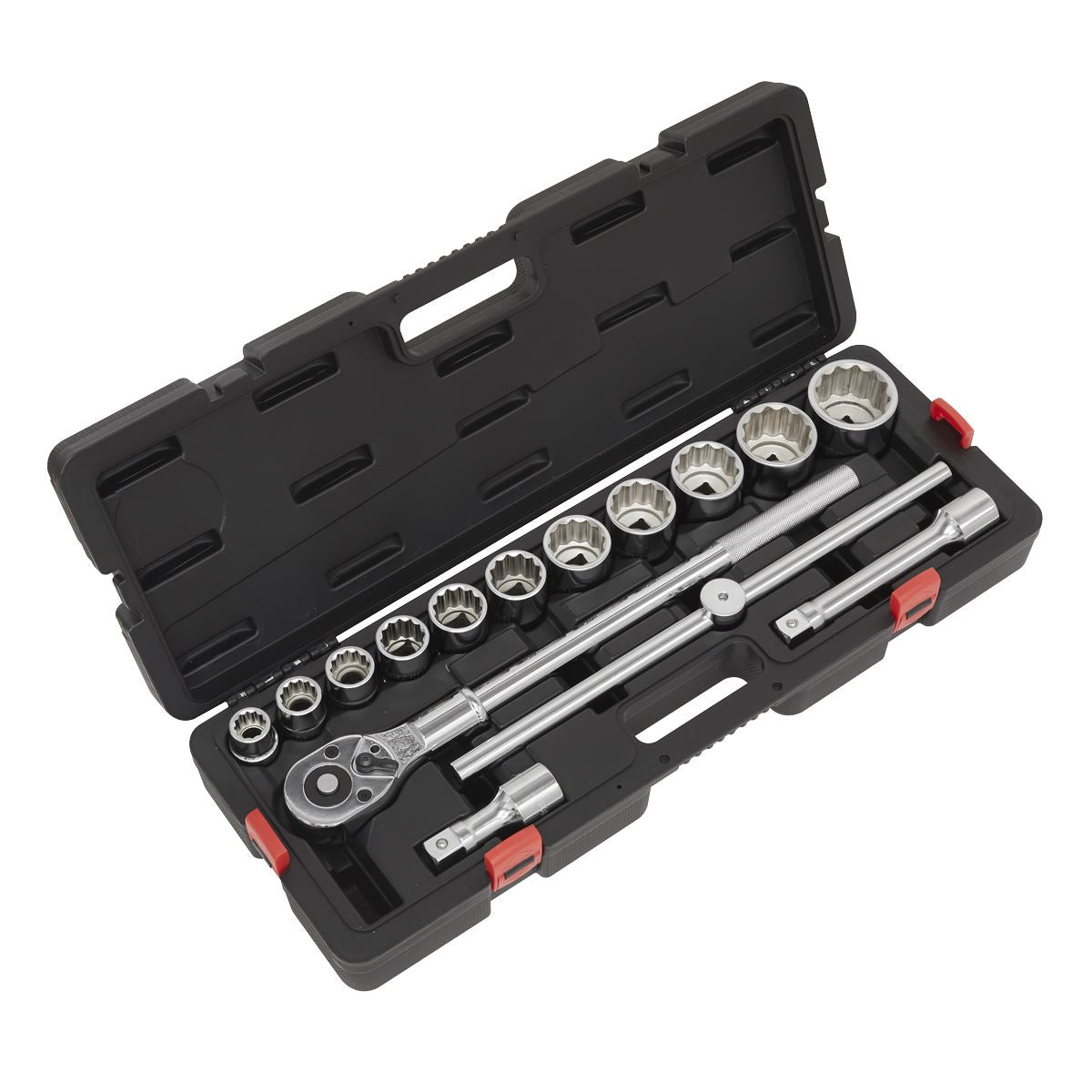 Sealey AK2583 Socket Set 3/4"Sq Drive 12-point WallDrive® 15pc Metric Sealey
