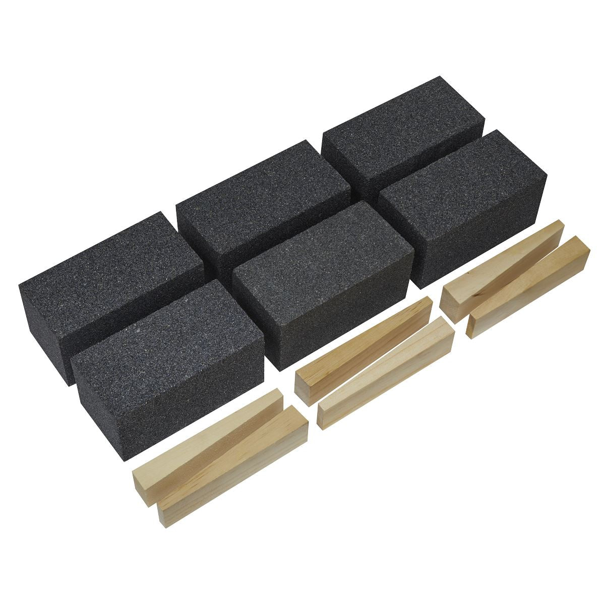 Sealey FGB24 Floor Grinding Block 50 x 50 x 100mm 24Grit - Pack of 6 Sealey