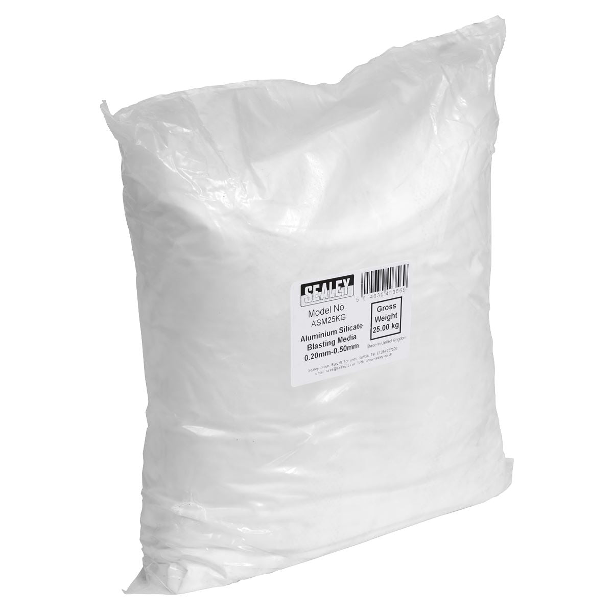 Sealey ASM25KG Aluminium Silicate Blasting Media 0.20-0.50mm Sealey