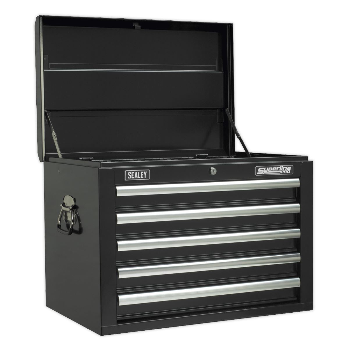 Sealey TBTPCOMBO2 Tool Chest Combination 14 Drawer with Ball-Bearing Slides - Black & 446pc Tool Kit Sealey