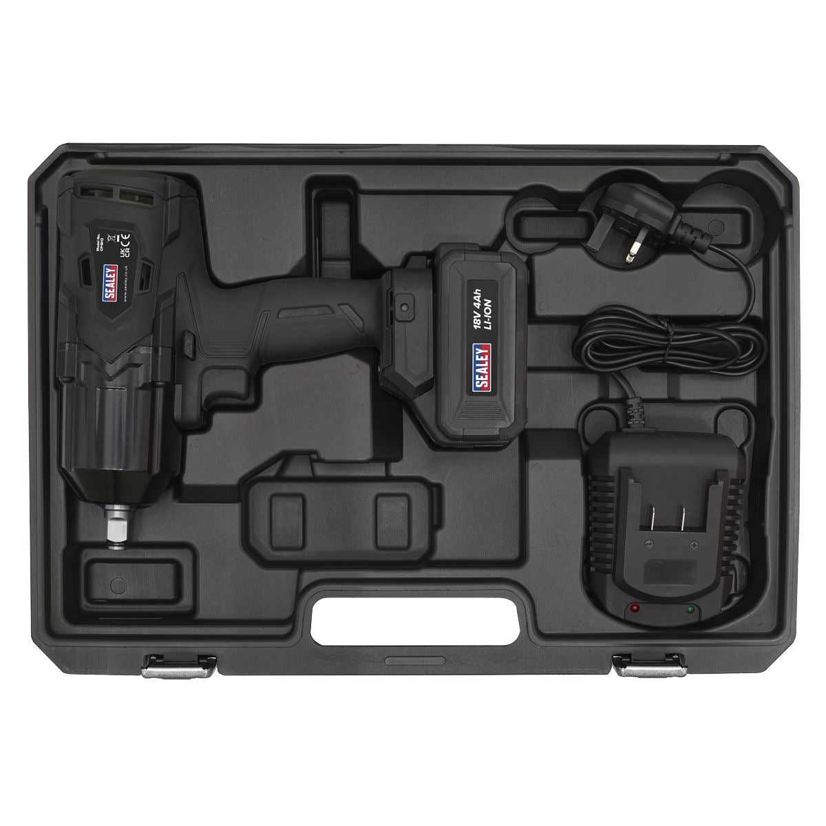 Sealey CP1812 Cordless Impact Wrench 18V 4Ah Lithium-ion 1/2"Sq Drive Sealey