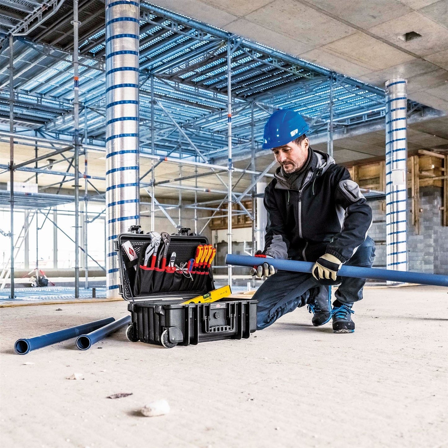 Knipex 13174 00 21 33 S Tool Case "Robust26" 17 Parts Draper