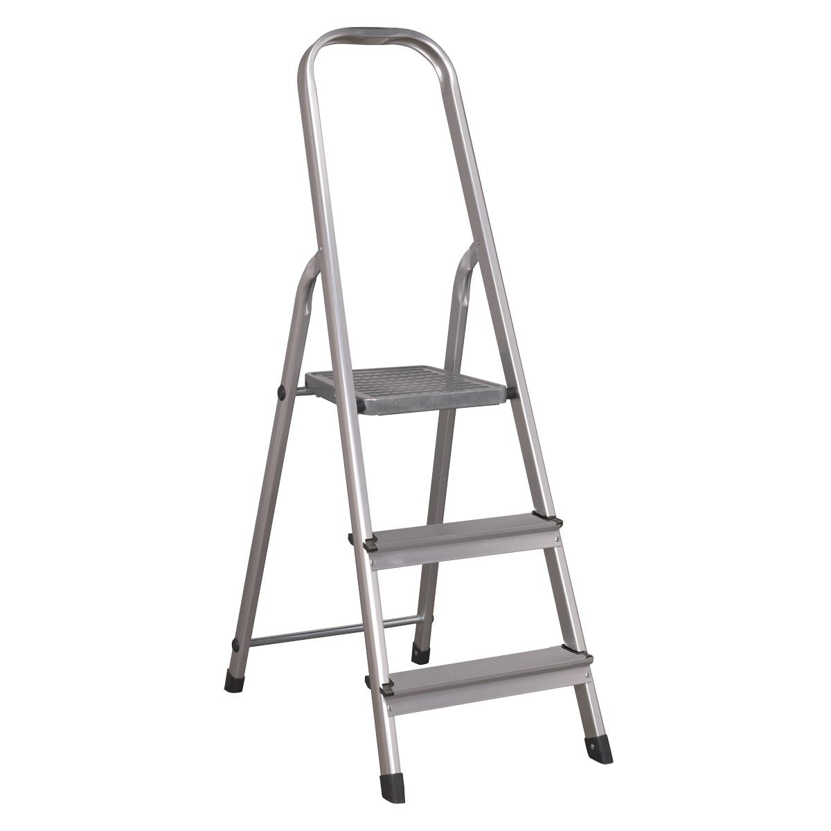 Sealey ASL3S Aluminium Step Ladder 3-Tread EN 131 Sealey