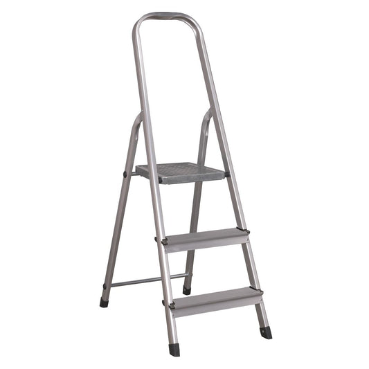 Sealey ASL3S Aluminium Step Ladder 3-Tread EN 131 Sealey