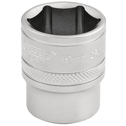 Draper 16545 6 Point Metric Socket 3/8" Sq. Dr. 19mm Draper