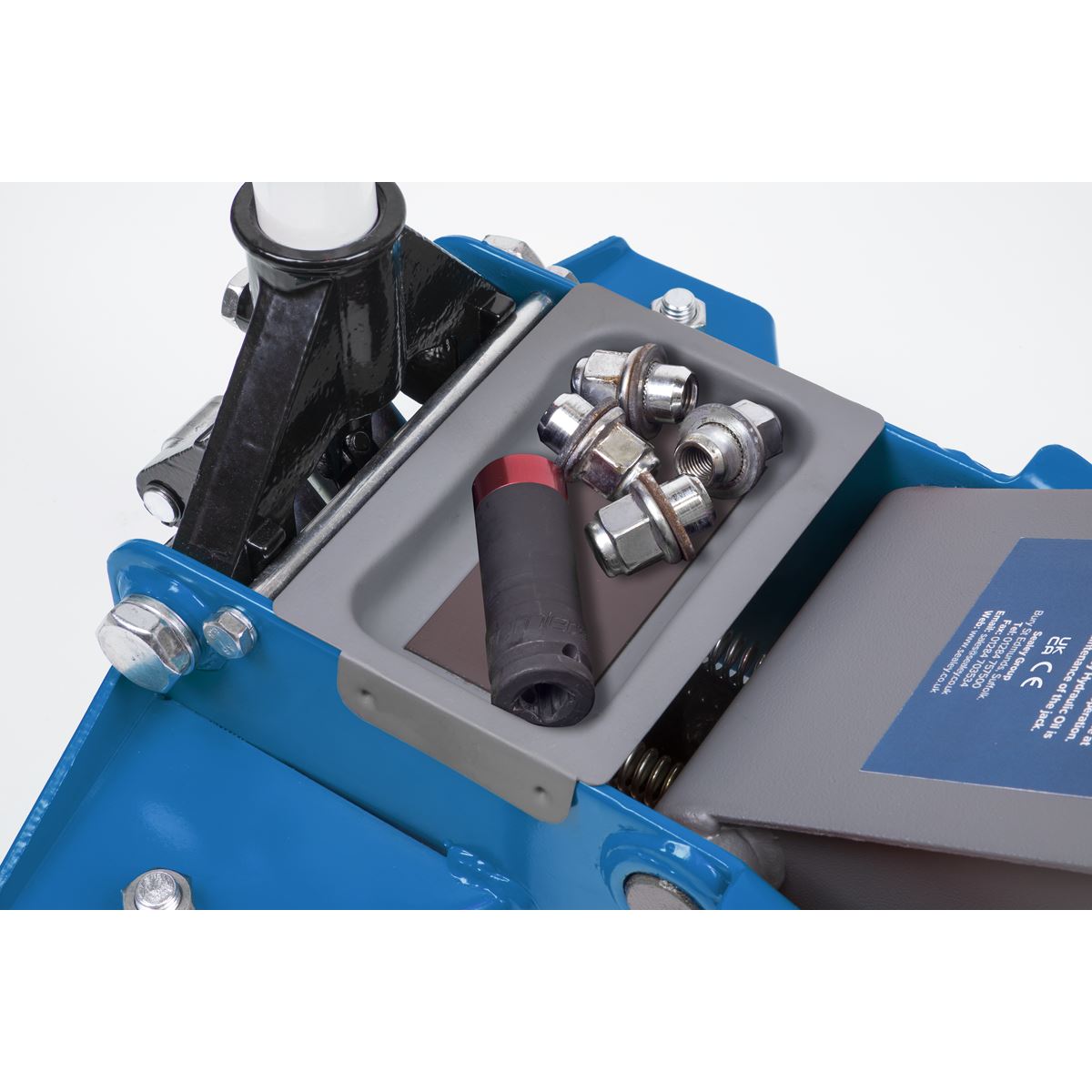 Sealey 2001LEBL Low Profile Rocket Lift Trolley Jack 2.25 Tonne - Blue Sealey