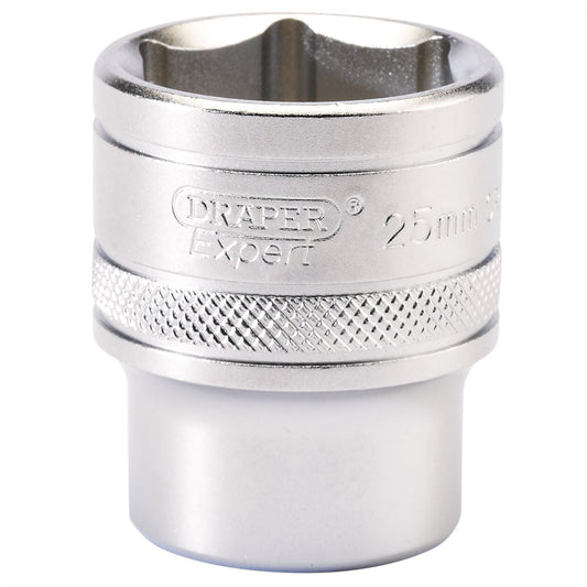 Draper 16616 6 Point Metric Socket 1/2" Sq. Dr. 25mm Draper