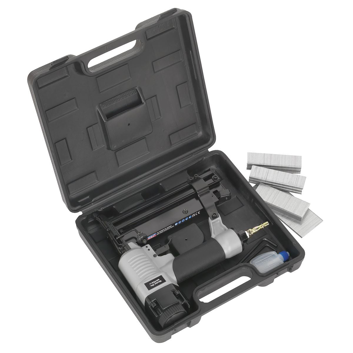 Sealey SA792 Air Nail/Staple Gun 10-50mm/10-40mm Capacity Sealey