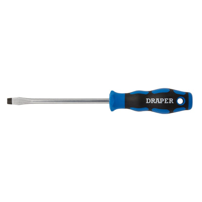 Draper 48924 Soft Grip Plain Slot Screwdriver 8.0 x 150mm Draper