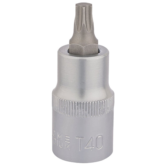Draper 16312 TX-STAR® Socket Bit 1/2" Sq. Dr. T40 x 55mm Draper