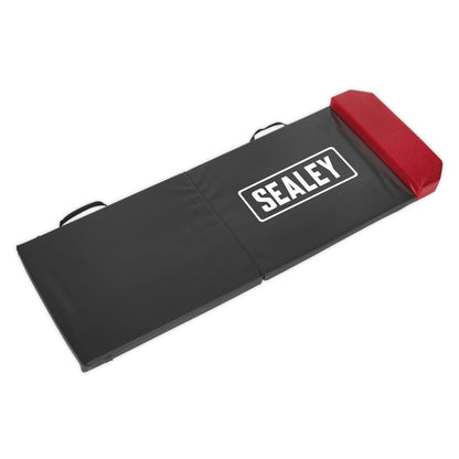 Sealey VS860 Folding Mechanic's Mat with Headrest 35mm Sealey