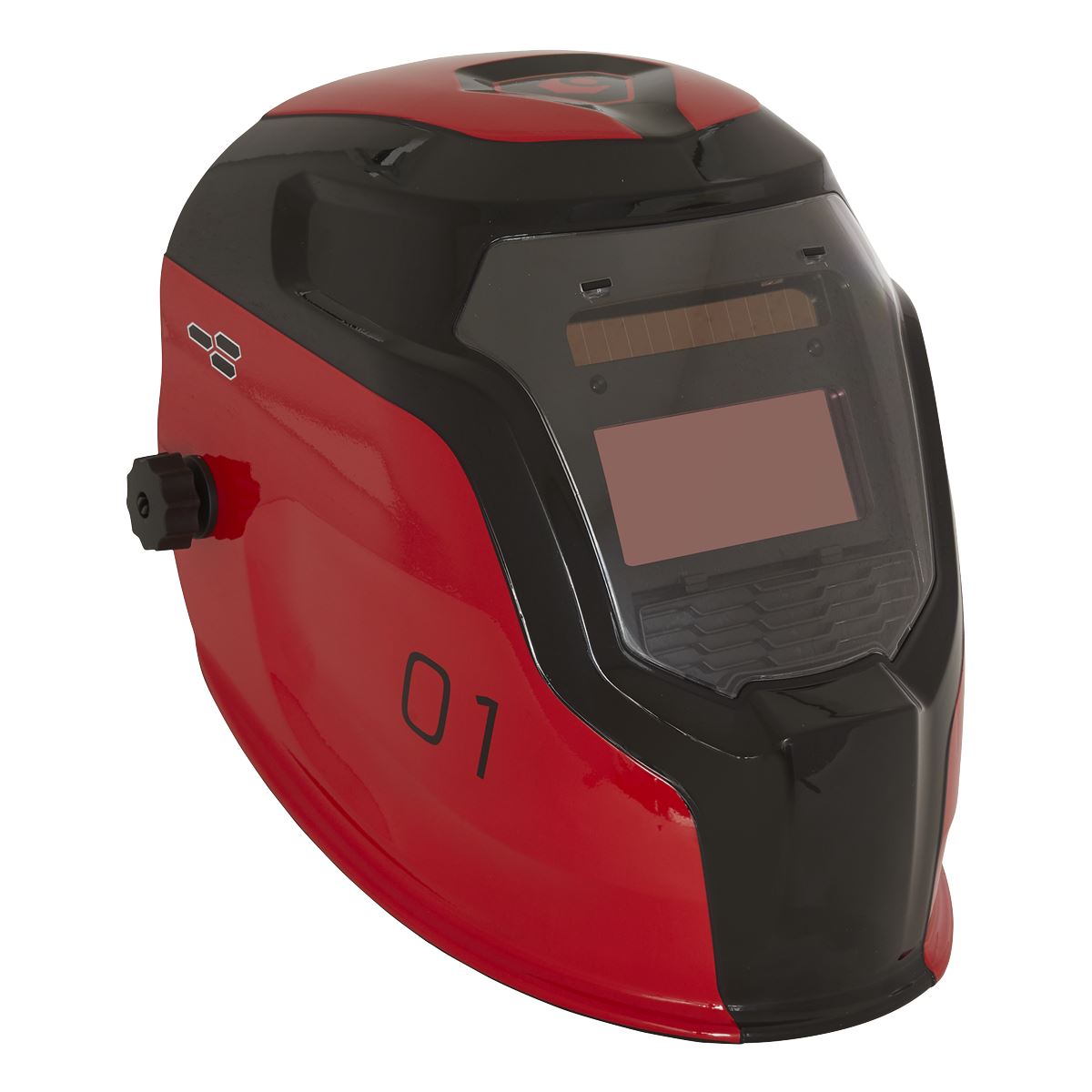Sealey PWH1 Welding Helmet Auto Darkening - Shade 9-13 - Red Sealey