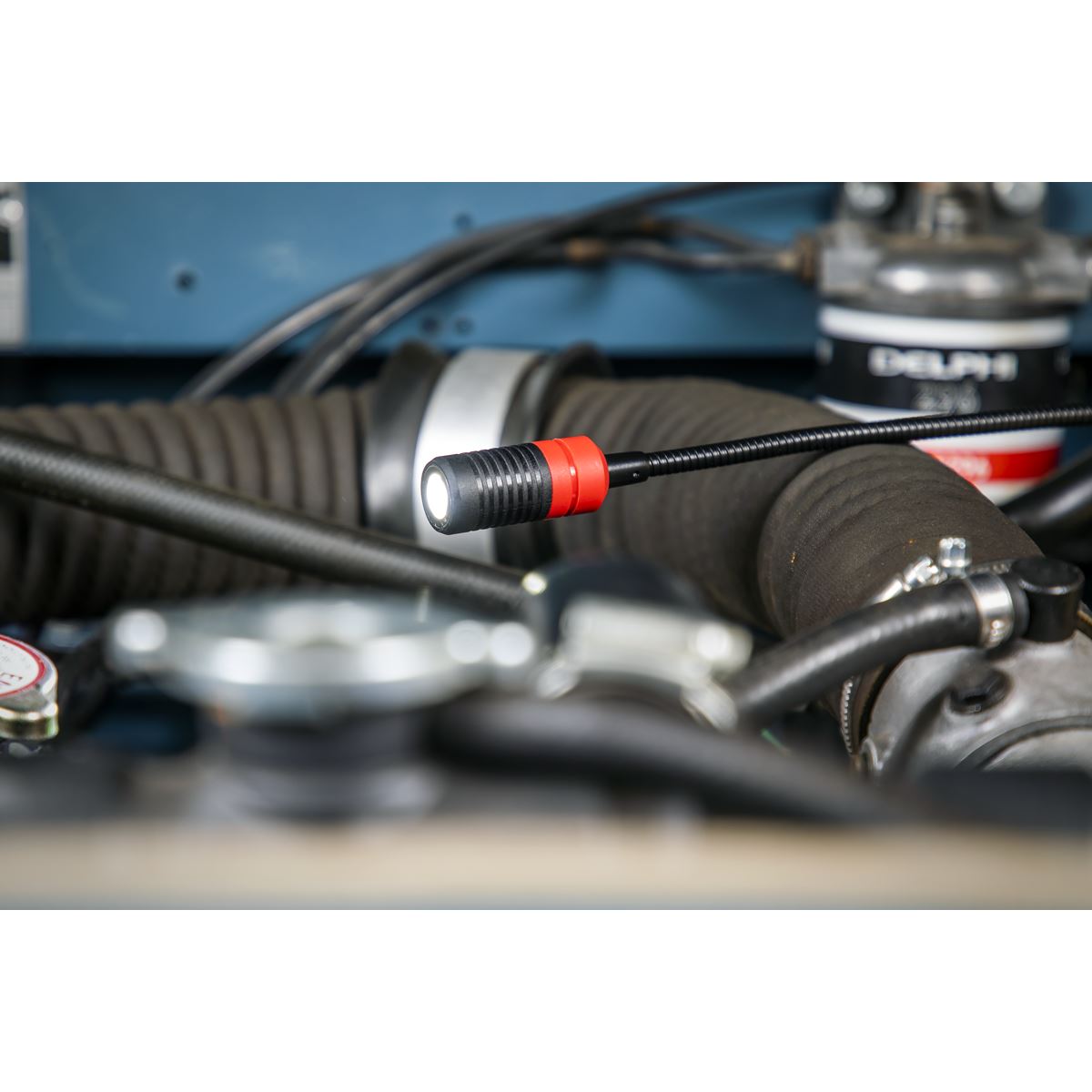 Sealey LEDFLEXPT Flexi Rechargeable Magnetic Pick-Up Tool Light 3W SMD LED Sealey