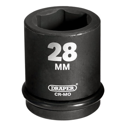 Draper 93241 Expert HI-TORQ® 6 Point Impact Socket 3/4" Sq. Dr. 28mm Draper