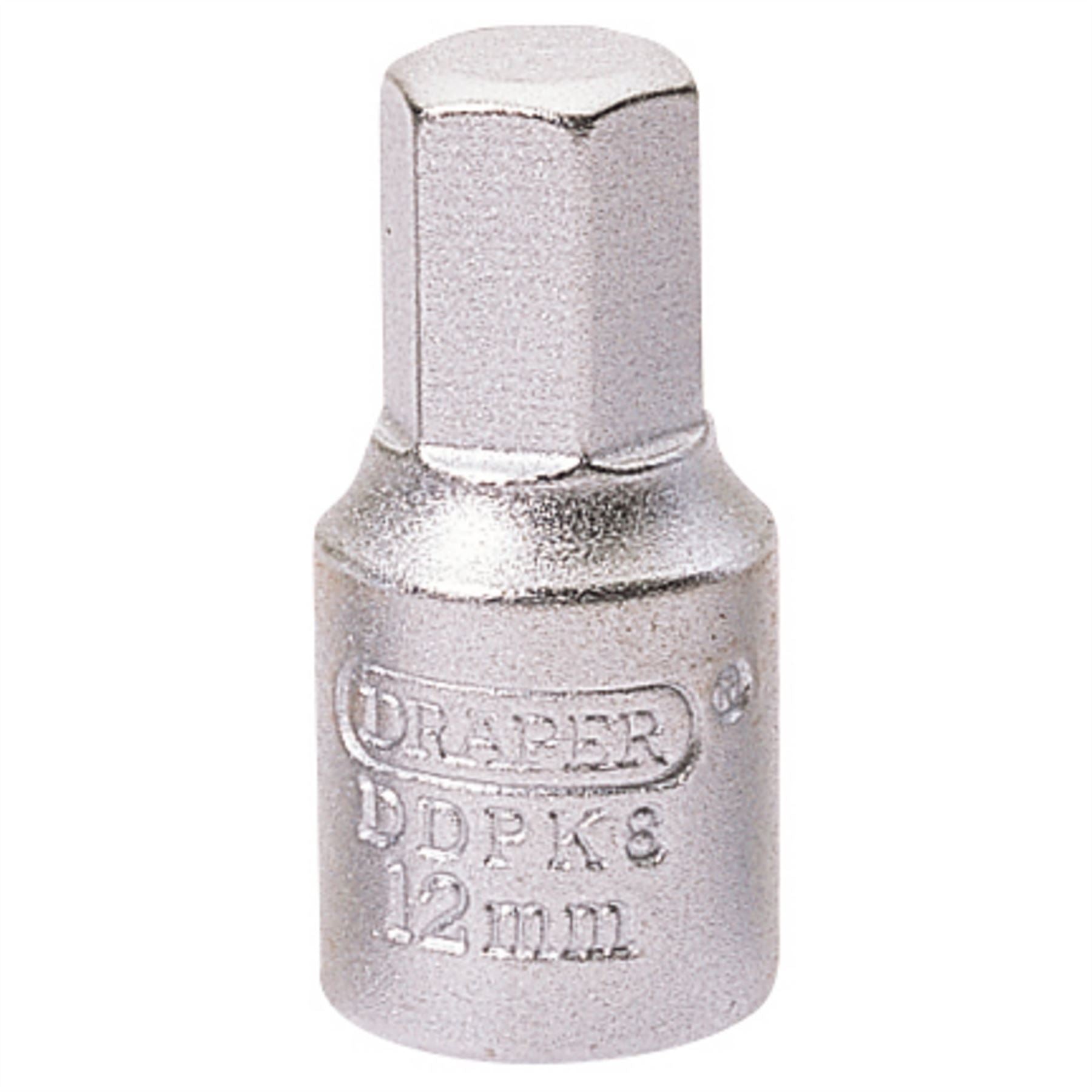 Draper 38326 Hexagon Drain Plug Key 3/8" Sq. Dr. 12mm Draper