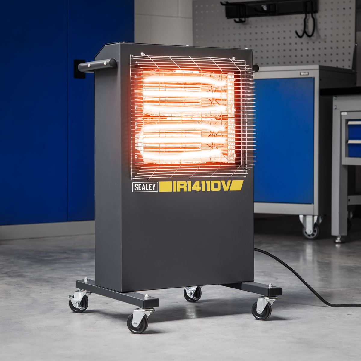 Sealey IR14110V Infrared Cabinet Heater 1.2/2.4kW 110V Sealey