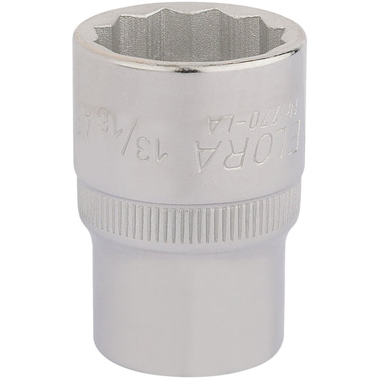 Elora 24434 Bi-Hexagon Socket 1/2" Sq. Dr. 13/16" Elora