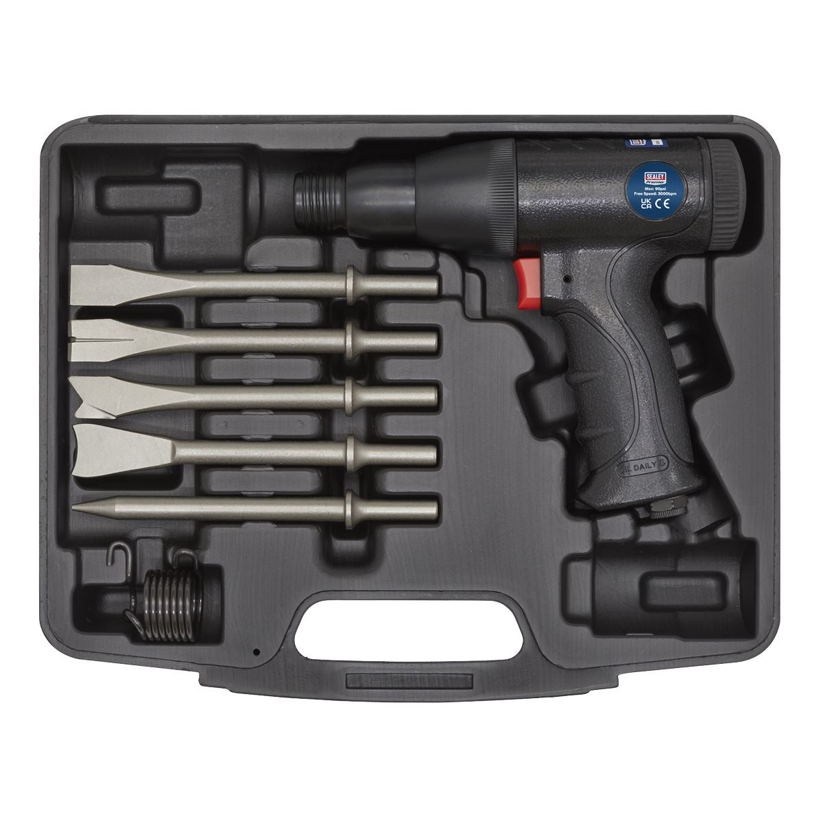 Sealey SA614 Air Hammer Kit Composite Premier - Long Stroke Sealey