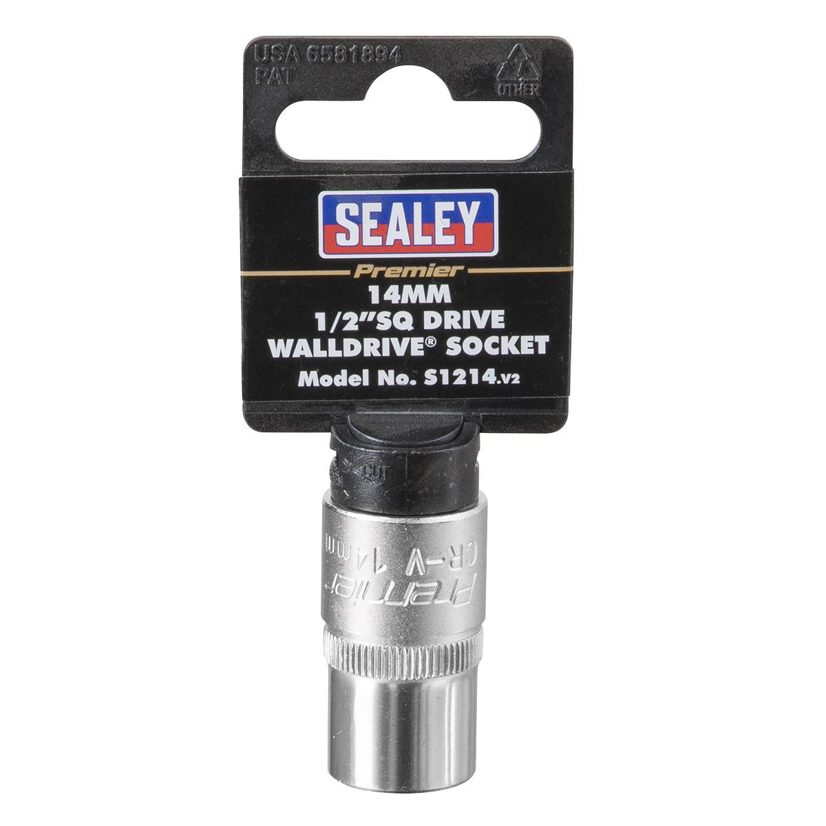 Sealey S1214 WallDrive® Socket 14mm 1/2"Sq Drive Sealey