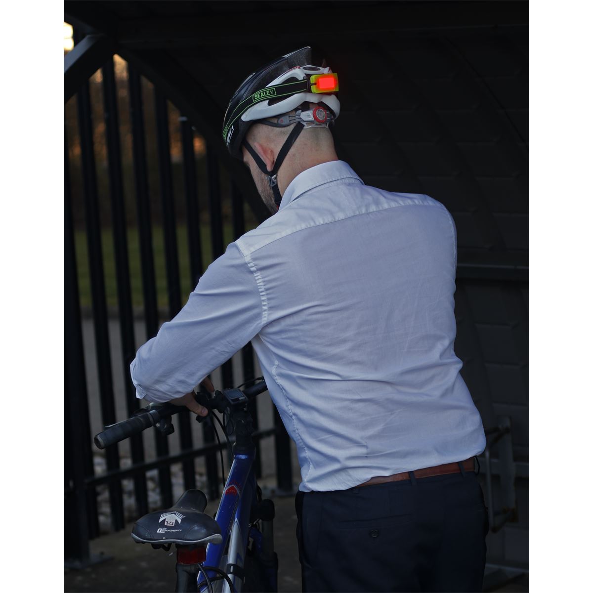 Sealey LED360HTG Rechargeable Head Torch 2W COB LED Auto-Sensor Green Sealey